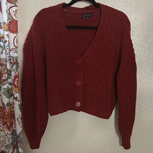 Love Tree Women's Red Sweater